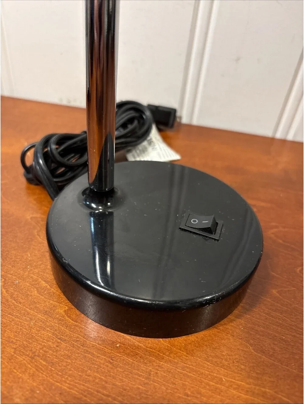 Intertek Lamp Black Metal Gooseneck Fluorescent Light Positionable Desk Lamp